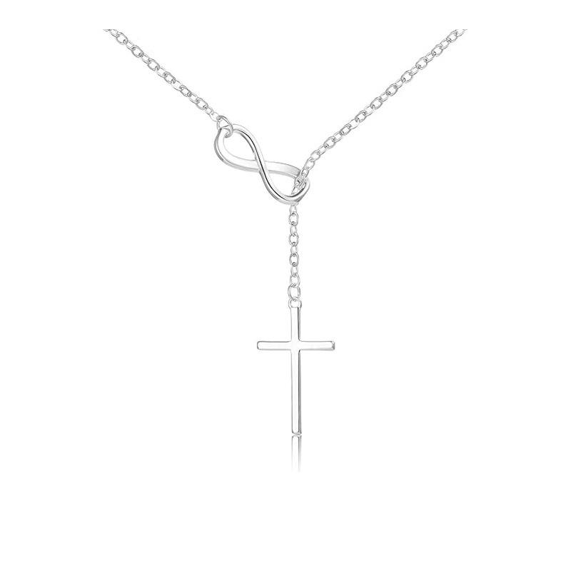 Hot-selling simple digital 8 cross necklace European and American women trend collarbone chain personality
Hot-selling simple digital 8 cross necklace European and American women trend collarbone chain personality