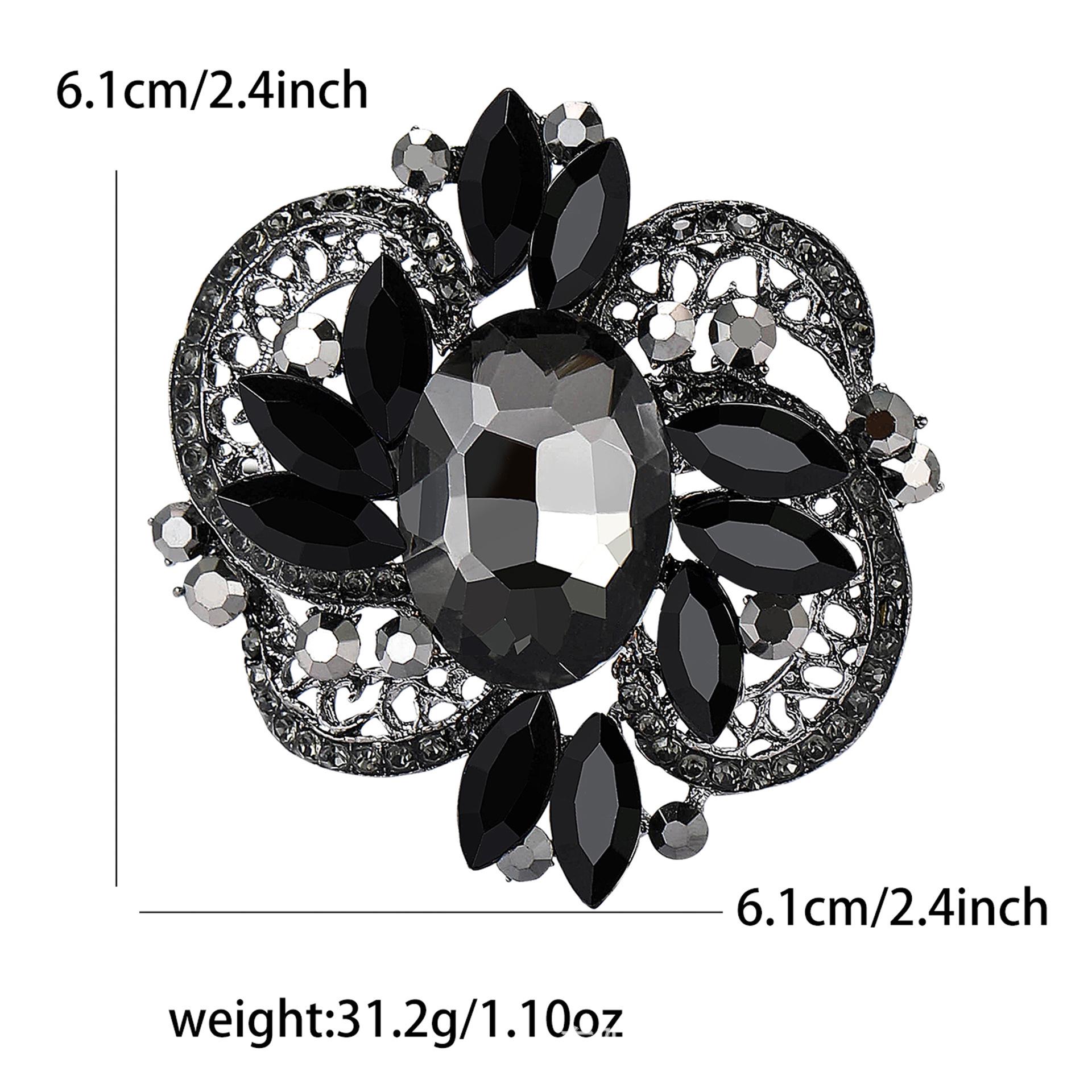 Korean Rhinestone Alloy Brooch: Versatile Medium-Size Jewel for Ladies Clothing 6.1*6.1 cm
Korean Rhinestone Alloy Brooch: Versatile Medium-Size Jewel for Ladies Clothing 6.1*6.1 cm