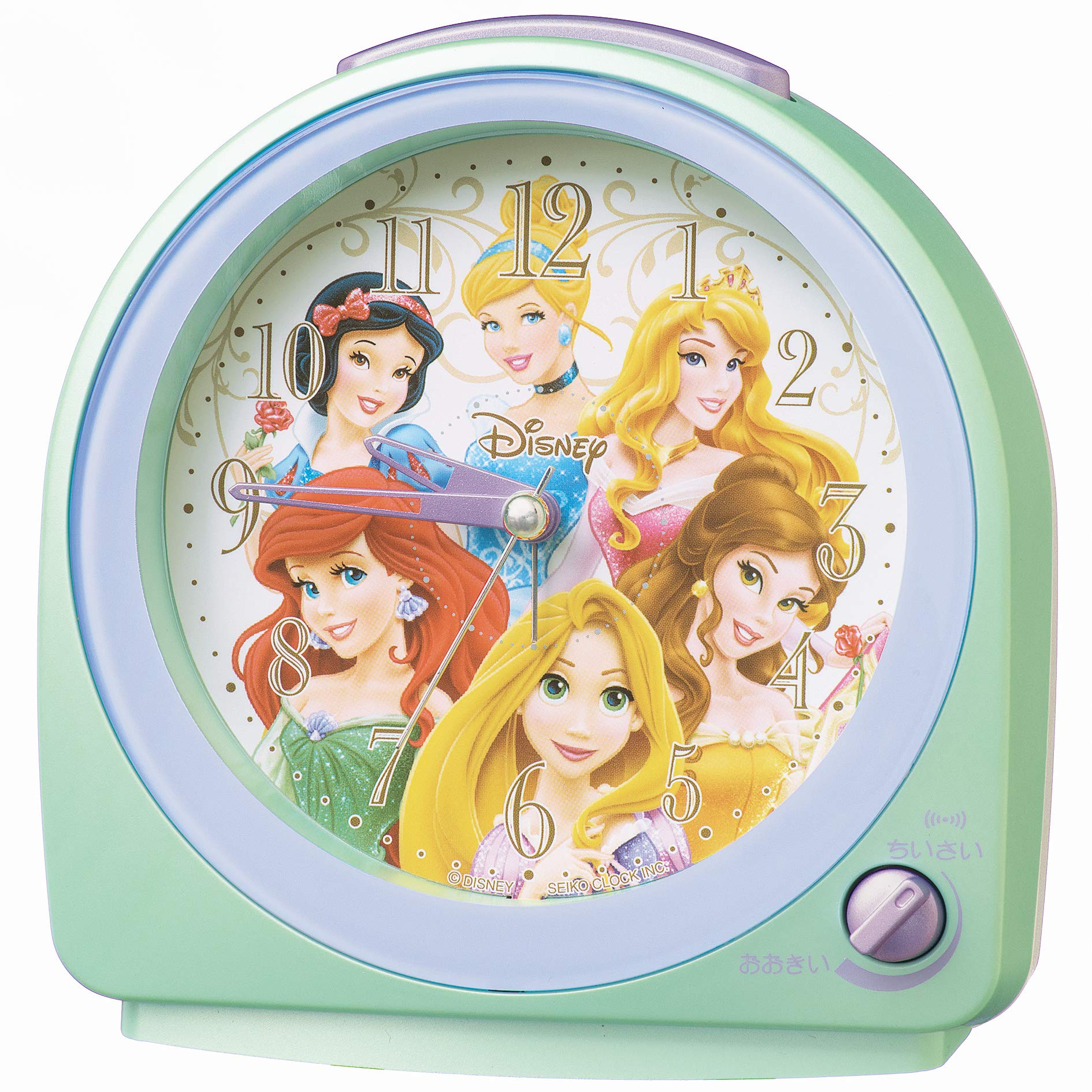 Seiko Clock Alarm Clock Table Clock Character Disney Princess Analog 02: Green Pearl Body Size: 13.0 x 12.7 x 7.1cm FD989M
Seiko Clock Alarm Clock Table Clock Character Disney Princess Analog 02: Green Pearl Body Size: 13.0 x 12.7 x 7.1cm FD989M
