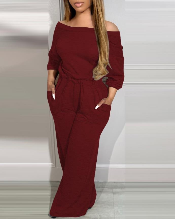 Elegant European & American Plus Size Wide-Leg Jumpsuit for Women, 2026 Style XL вина червоного кольору
Elegant European & American Plus Size Wide-Leg Jumpsuit for Women, 2026 Style XL вина червоного кольору