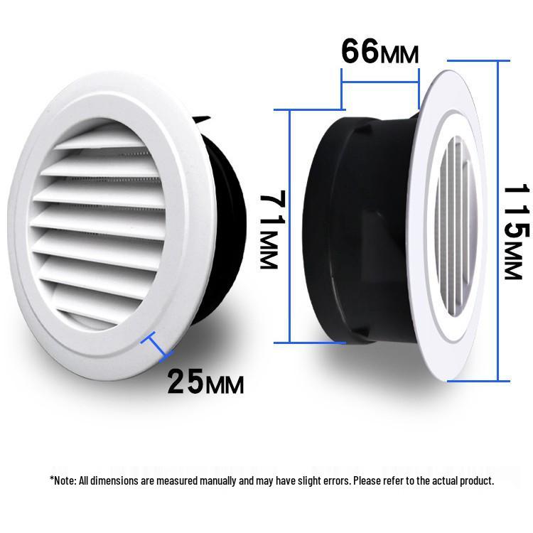 Indoor Air Ventilation System: Adjustable ABS Round Louver Exhaust Port for Central Air Conditioning
Indoor Air Ventilation System: Adjustable ABS Round Louver Exhaust Port for Central Air Conditioning