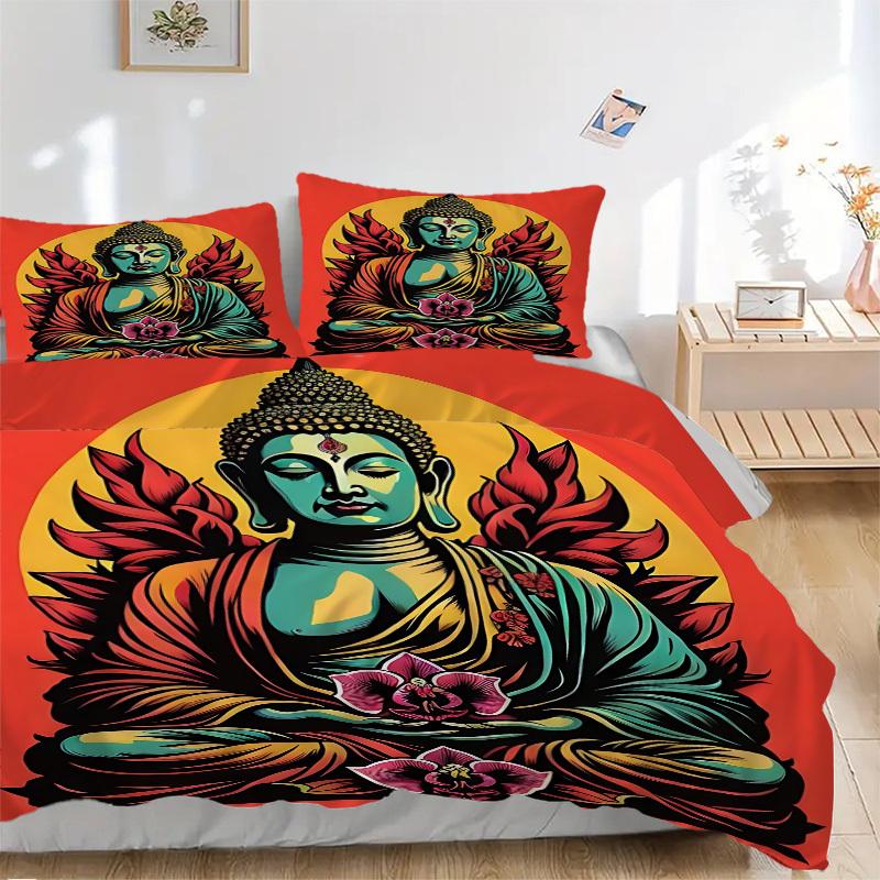 3pcs Buddha Statue Bedding Set - 1 Duvet Cover + 2 Pillowcases(Core Not Included), Machine Washable Polyester yy251216194 135x200cm
3pcs Buddha Statue Bedding Set - 1 Duvet Cover + 2 Pillowcases(Core Not Included), Machine Washable Polyester yy251216194 135x200cm