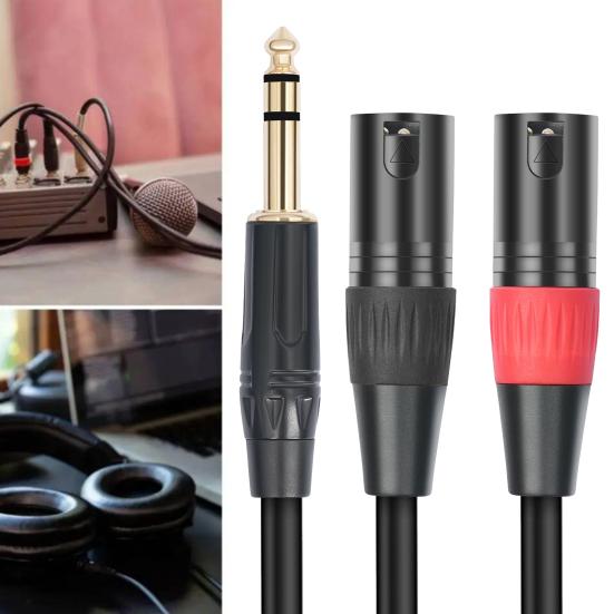 6,35 мм TRS Male to XLR Male аудио стерео микрофонный кабель двухканальный антиинтерференционный портативный сбалансированный динамик микрофонный кабель адаптер 2M чёрный
6,35 мм TRS Male to XLR Male аудио стерео микрофонный кабель двухканальный антиинтерференционный портативный сбалансированный динамик микрофонный кабель адаптер 2M чёрный
