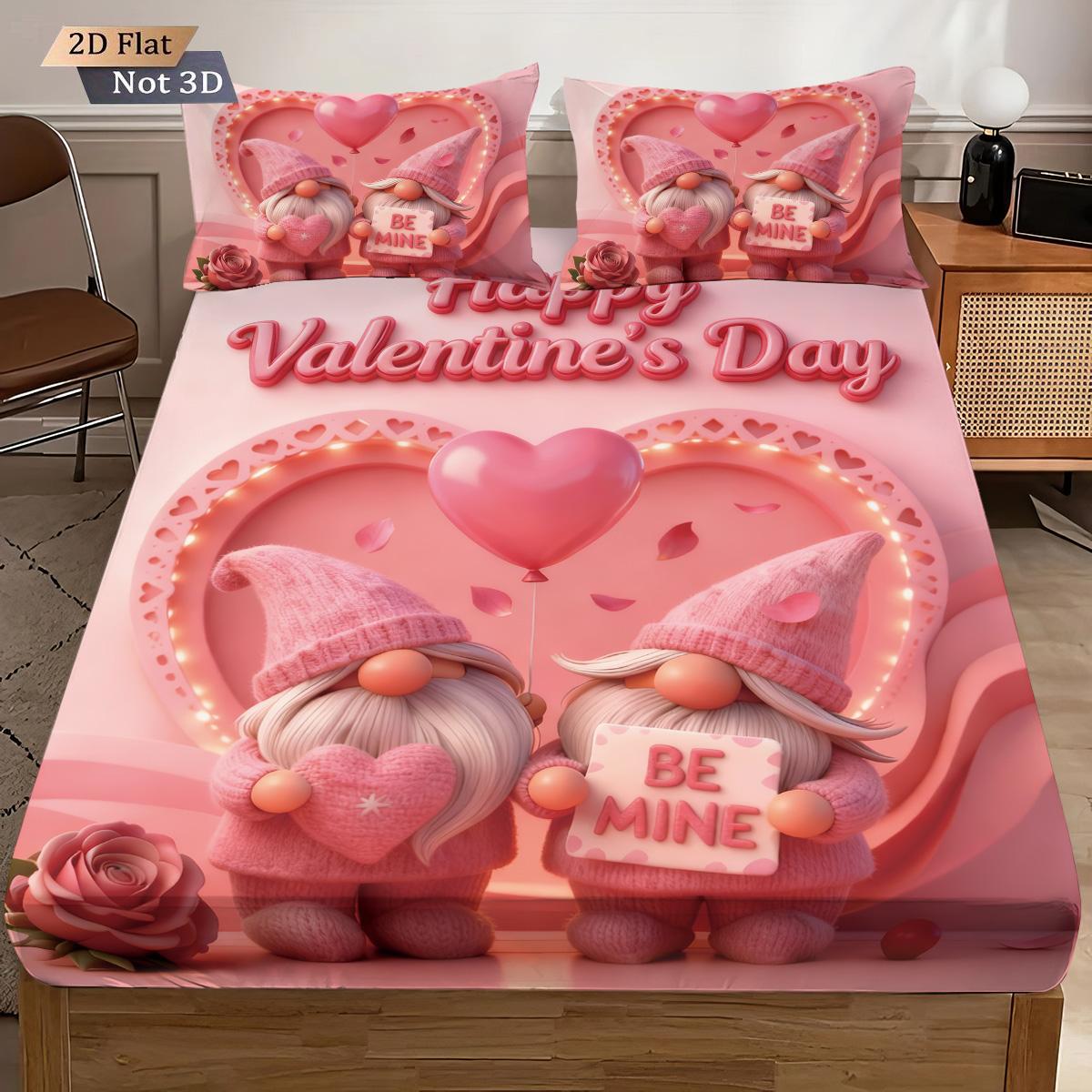 3pcs Valentine s Day Romantic Pink Love Essence Print Coreless Bed Sheet Set Multi Size Bedroom Bed Cover Holiday Decoration 90x191
3pcs Valentine s Day Romantic Pink Love Essence Print Coreless Bed Sheet Set Multi Size Bedroom Bed Cover Holiday Decoration 90x191