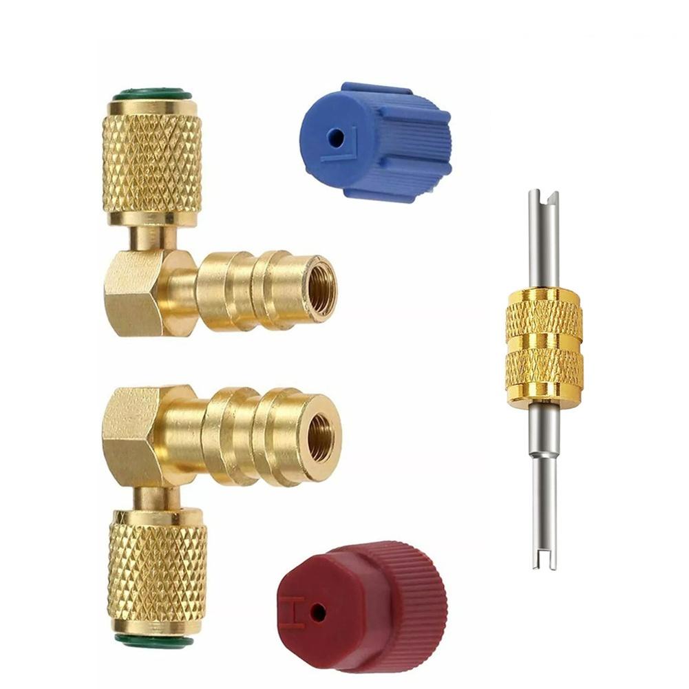 Brass Valve Adapter Kit R12 To R134A Cooling Systems Conversion Kit, 90 Degree Quick Connect Valve For High/Low Pressure China Mainland
Brass Valve Adapter Kit R12 To R134A Cooling Systems Conversion Kit, 90 Degree Quick Connect Valve For High/Low Pressure China Mainland