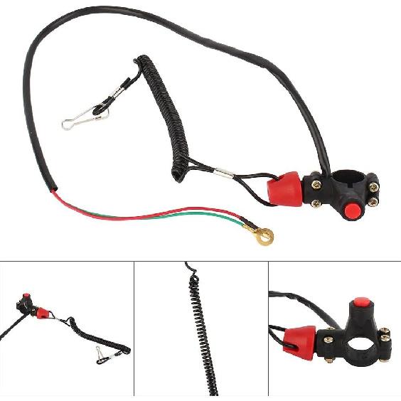 for Surface Drive mud Motor Switch Motorcycle Emergency Stop Button Engine Cord Lanyard Stop Switch Safety Tether 12V 7/8 inch CO for Motor ATV Boat
for Surface Drive mud Motor Switch Motorcycle Emergency Stop Button Engine Cord Lanyard Stop Switch Safety Tether 12V 7/8 inch CO for Motor ATV Boat