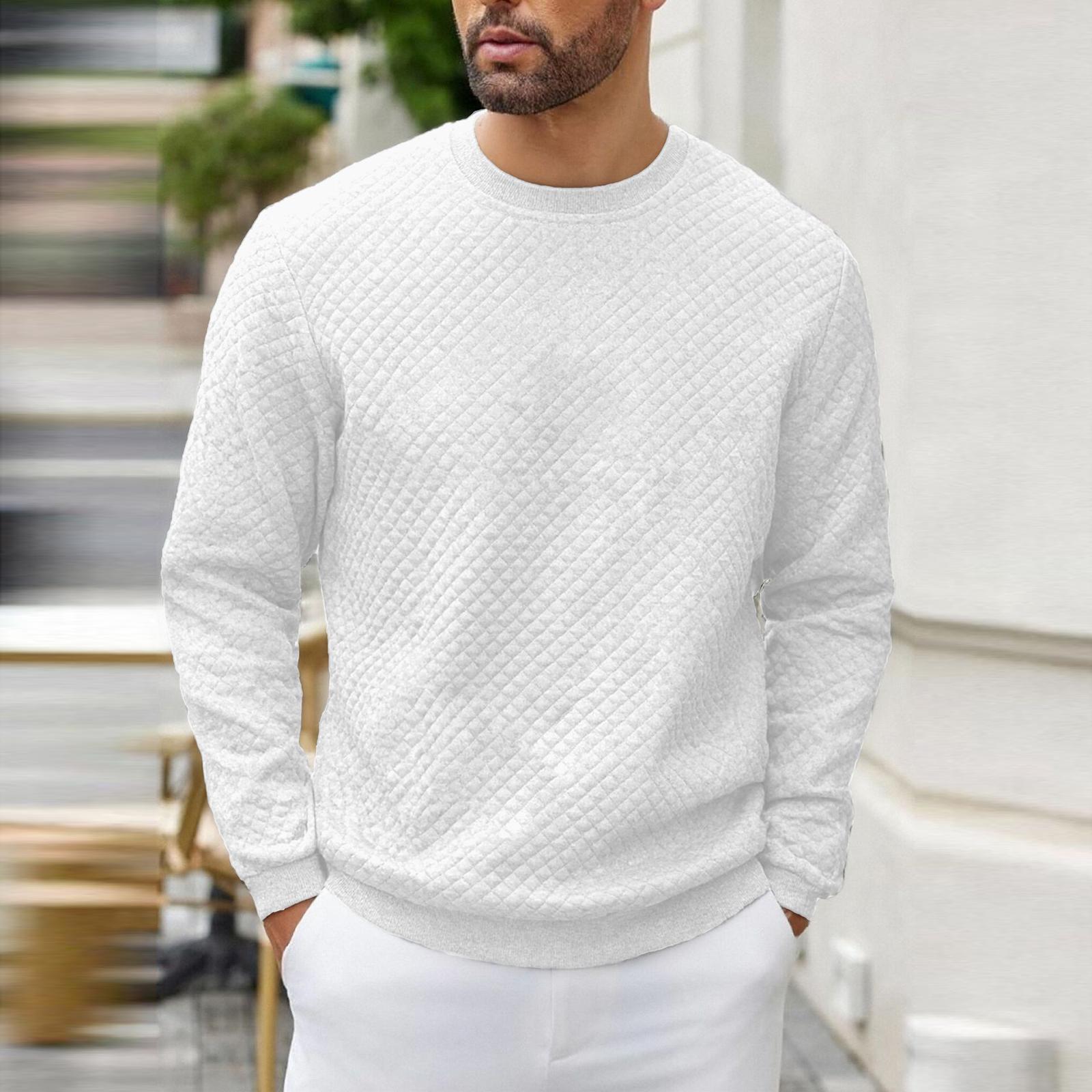 Мужские пуловеры с кабельным узором, повседневные, с длинным рукавом и круглым вырезом, текстурированные XL белый
Мужские пуловеры с кабельным узором, повседневные, с длинным рукавом и круглым вырезом, текстурированные XL белый