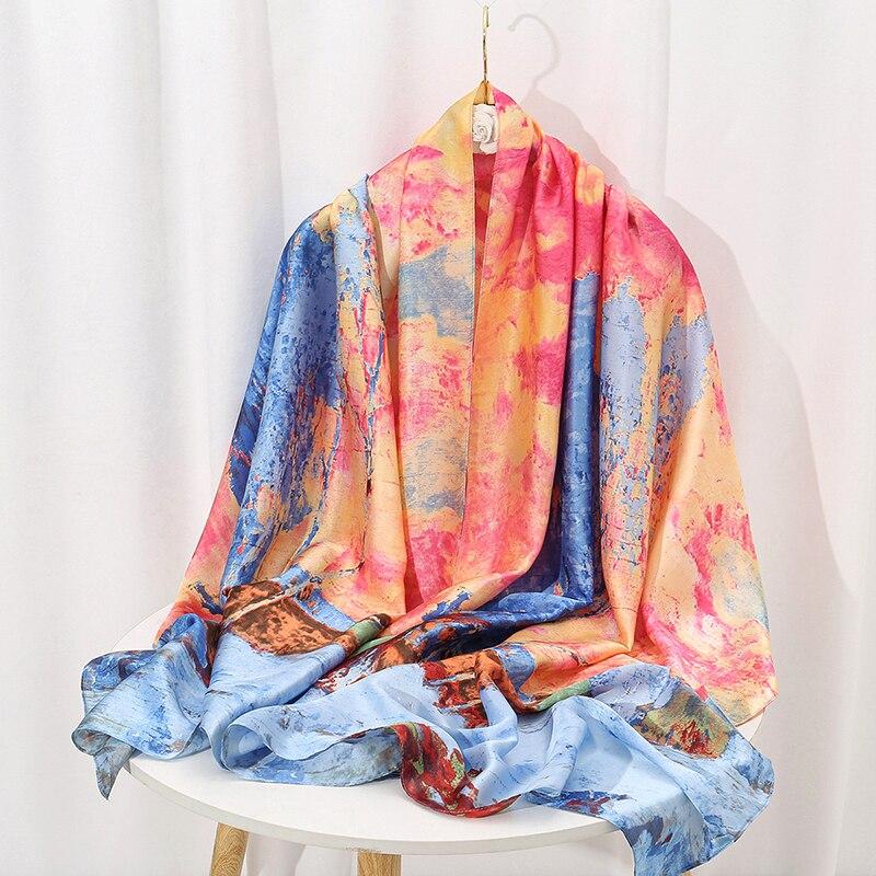 Tensili Brocade Satin Scarf Printed Silk Shawls Summer Women S Sun Protection Cape Luxury Pashmina180*90cm
Tensili Brocade Satin Scarf Printed Silk Shawls Summer Women S Sun Protection Cape Luxury Pashmina180*90cm