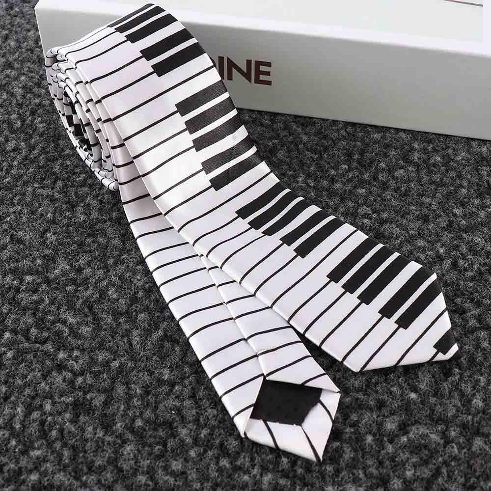 Personalized Classic Fashion Fancy Dress Music Tie Black & White Skinny Tie Piano Keyboard Necktie 1
Personalized Classic Fashion Fancy Dress Music Tie Black & White Skinny Tie Piano Keyboard Necktie 1