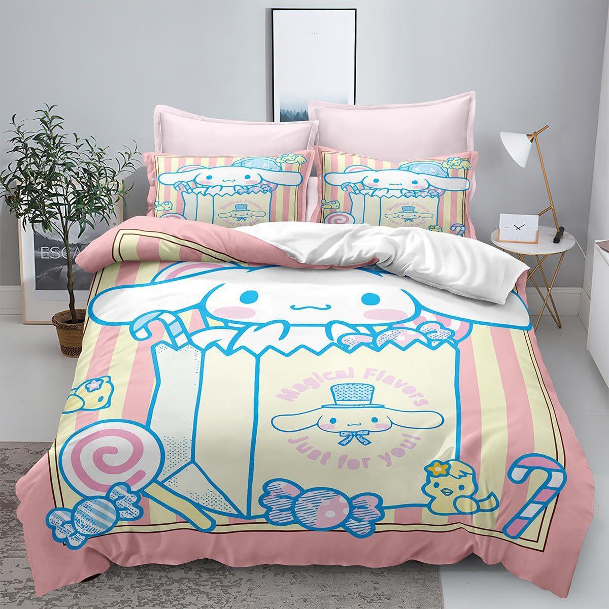 Постільна білизна з принтом Cinnamoroll Комплекти Ковдра Покривало Наволочка 2-3 Предмети Комплекти Дитячий Дорослий Розмір Декор Спальні US Full 203x228cm
Постільна білизна з принтом Cinnamoroll Комплекти Ковдра Покривало Наволочка 2-3 Предмети Комплекти Дитячий Дорослий Розмір Декор Спальні US Full 203x228cm