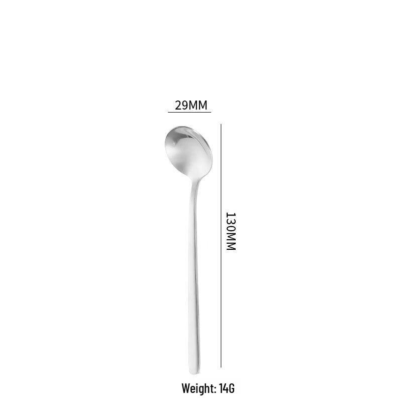 abay 304 Stainless Steel Long Handle Small Round Spoon
abay 304 Stainless Steel Long Handle Small Round Spoon