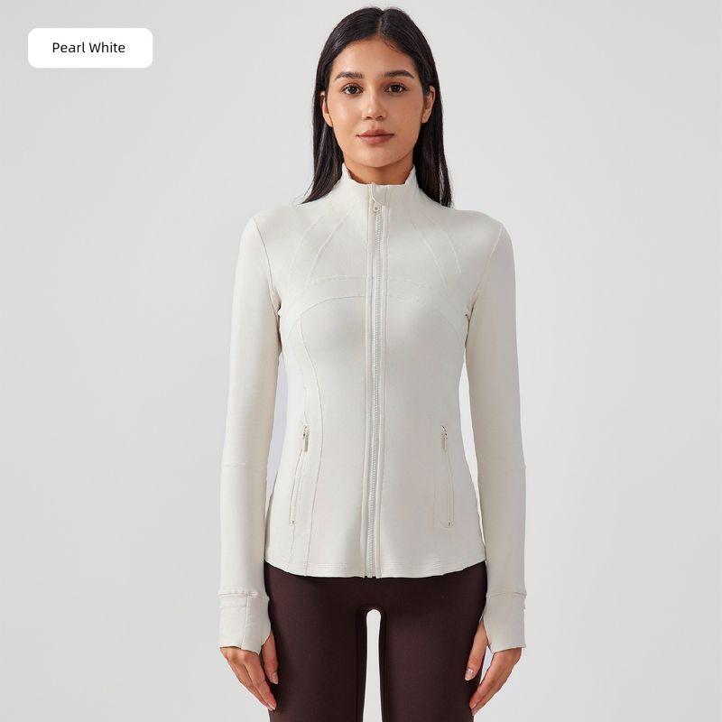 Lu Same Yoga Clothes for Women 2025 New Arrival Hooded Cardigan Stand Collar Workout Clothes Jacket Silm Slim Looking Sports Outwear Albumin (Pearl White) 8
Lu Same Yoga Clothes for Women 2025 New Arrival Hooded Cardigan Stand Collar Workout Clothes Jacket Silm Slim Looking Sports Outwear Albumin (Pearl White) 8