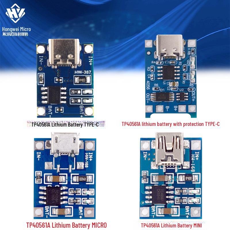 Модуль зарядного пристрою для літієвої батареї TP4056 1A з портом Mini/TYPE-C MICRO
Модуль зарядного пристрою для літієвої батареї TP4056 1A з портом Mini/TYPE-C MICRO