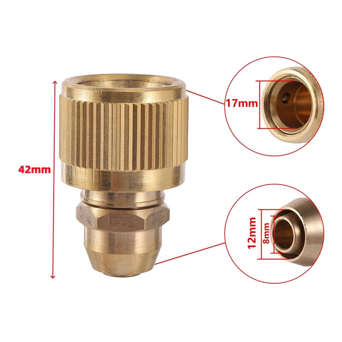 3/8 Pipe Copper Quick Connector 8mm Water Connection for Telescopic Tube DN17mm Interface Connect to Nipple Irrigation Joint 1Pc 3/8
3/8 Pipe Copper Quick Connector 8mm Water Connection for Telescopic Tube DN17mm Interface Connect to Nipple Irrigation Joint 1Pc 3/8