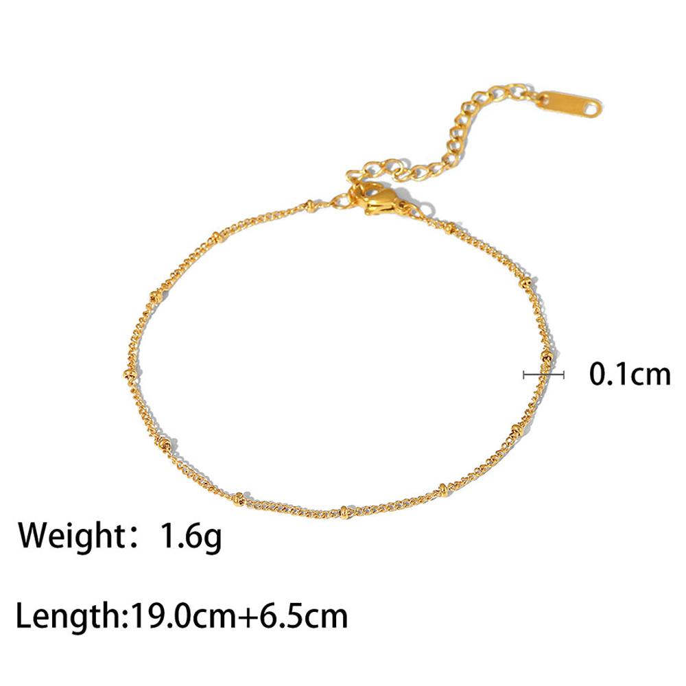 Yori Fashion Link Chain Stainless Steel Simple Anklets for Women Waterproof Golden Metal Texture Jewelry Girl Beach Gift Man
Yori Fashion Link Chain Stainless Steel Simple Anklets for Women Waterproof Golden Metal Texture Jewelry Girl Beach Gift Man