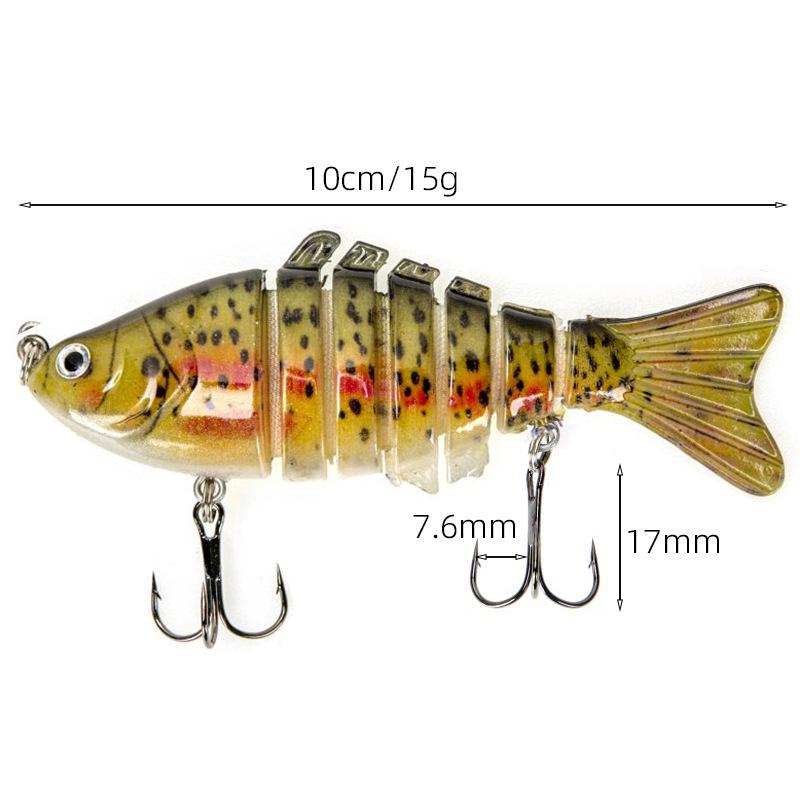 Multi-joint Hard Plastic Sea Simulation Fishing Lure - Fake Fish Design Blister Pack
Multi-joint Hard Plastic Sea Simulation Fishing Lure - Fake Fish Design Blister Pack