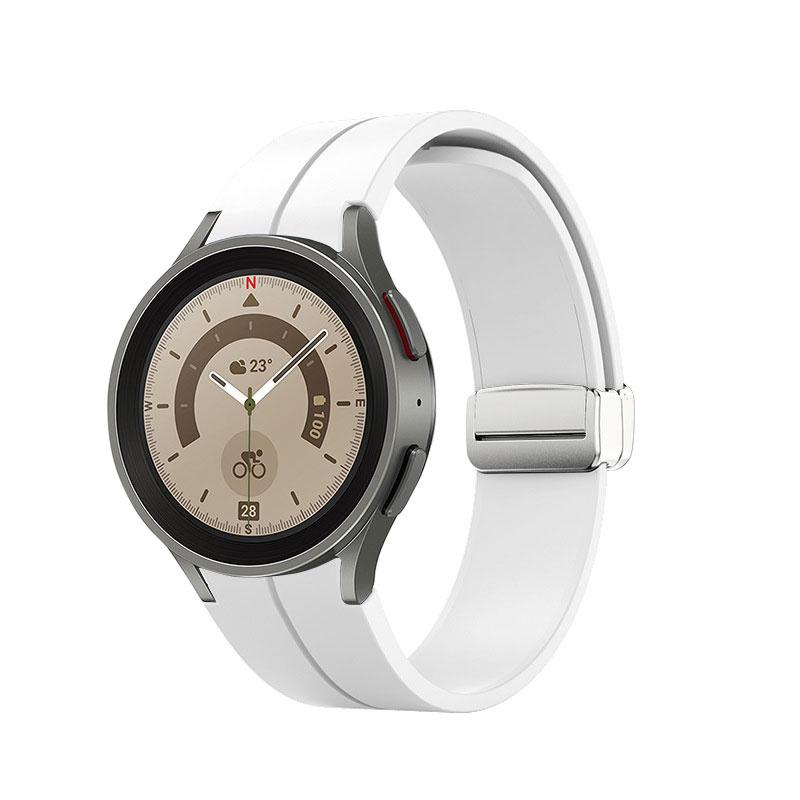 For Samsung Galaxy Watch7/Watch FE/Watch6/Watch 5/Watch4 40mm 44mm Silicone Watch Strap Wrist Band with Silver Buckle White
For Samsung Galaxy Watch7/Watch FE/Watch6/Watch 5/Watch4 40mm 44mm Silicone Watch Strap Wrist Band with Silver Buckle White
