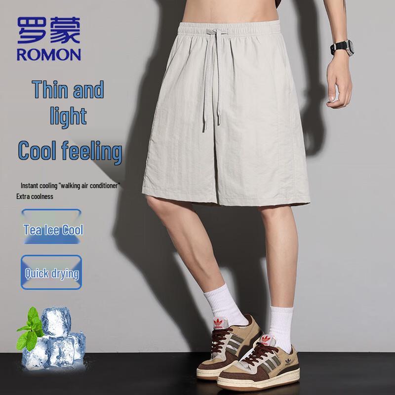 ROMON Men s Quick-Dry Breathable Ice-Feel Summer Shorts M
ROMON Men s Quick-Dry Breathable Ice-Feel Summer Shorts M