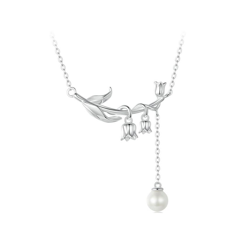Sterling Silver Lily of The Valley Jewelry Set Earrings Necklace Plated Platinum for Women Party Fine Jewelry
Sterling Silver Lily of The Valley Jewelry Set Earrings Necklace Plated Platinum for Women Party Fine Jewelry