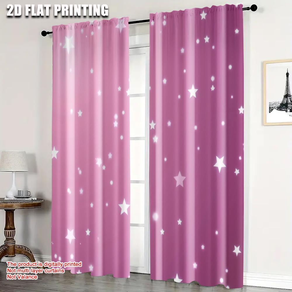 Minimalist Plane Printing Curtains Pink Stars Versatile Fabric Without Rod Gifts Ldeal Living Room Kitchen Decor Set Of 2 Made Polyester Area W100*H70(CM)-Rod Pocket&2PCS
Minimalist Plane Printing Curtains Pink Stars Versatile Fabric Without Rod Gifts Ldeal Living Room Kitchen Decor Set Of 2 Made Polyester Area W100*H70(CM)-Rod Pocket&2PCS