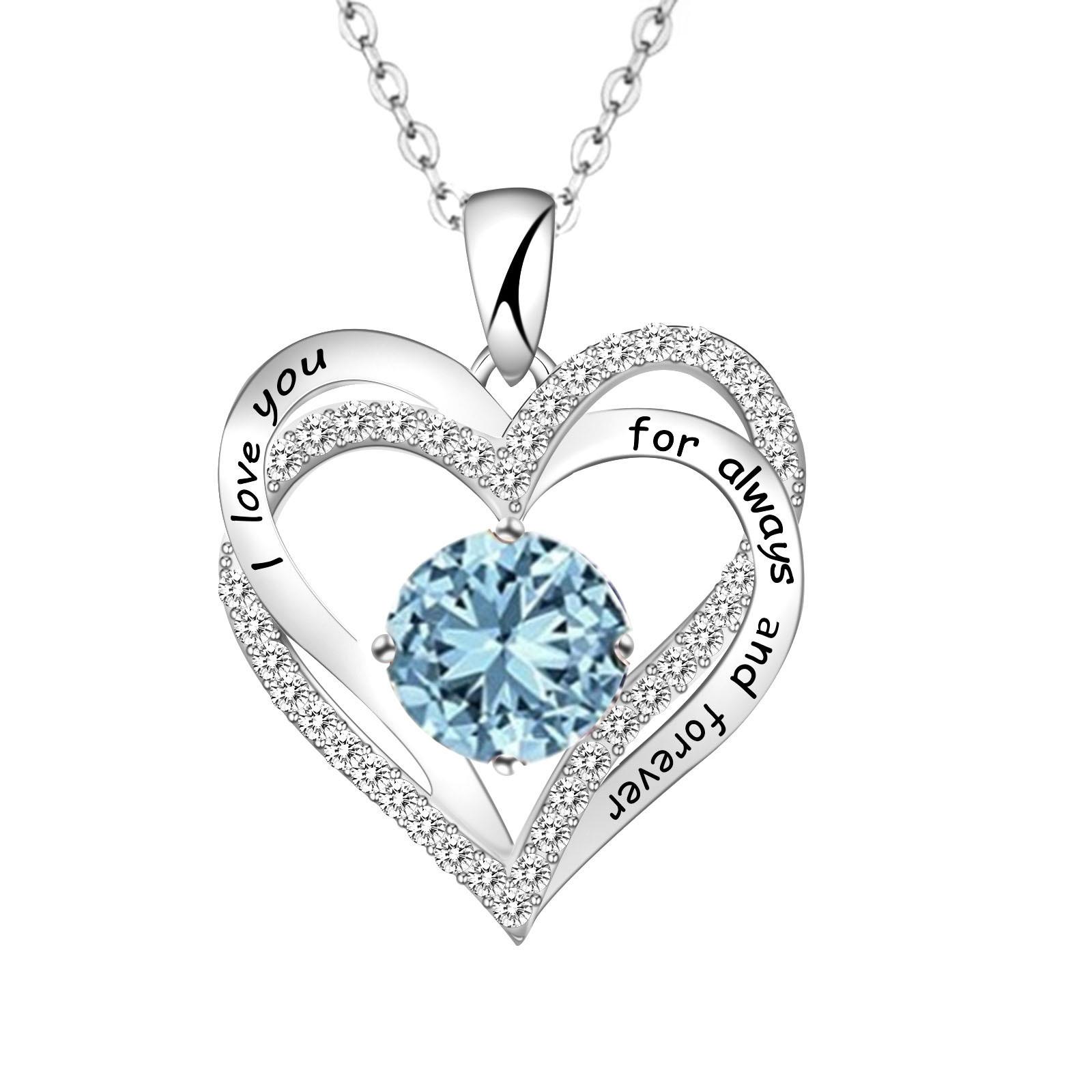 Multicolor Birthstone Necklaces Heart-Shape Necklace Birthday Gift For Women
Multicolor Birthstone Necklaces Heart-Shape Necklace Birthday Gift For Women