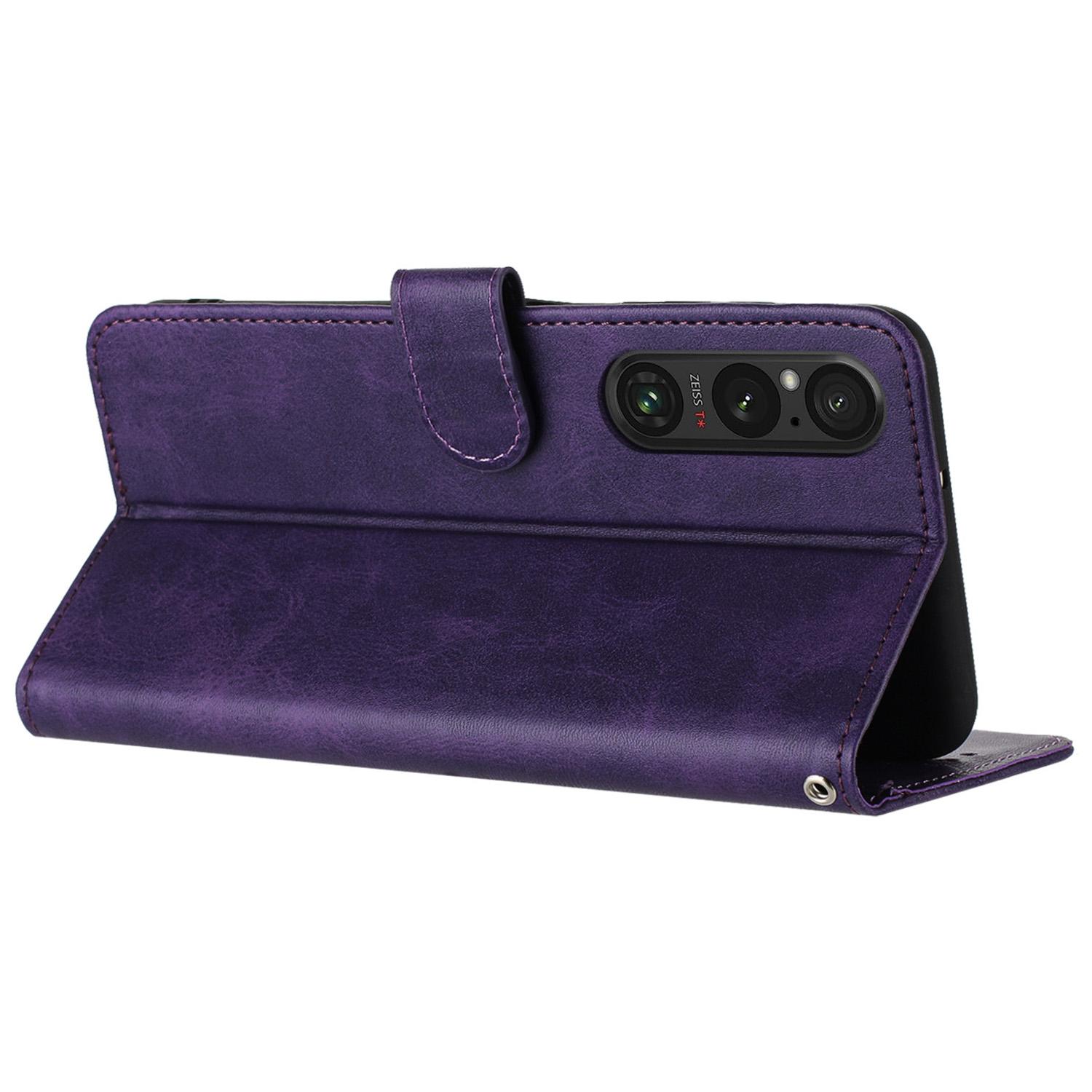 For Sony Xperia 1 VI Cover with Strap PU Leather Flip Stand Protective Cover Pure Color Wallet Purple
For Sony Xperia 1 VI Cover with Strap PU Leather Flip Stand Protective Cover Pure Color Wallet Purple