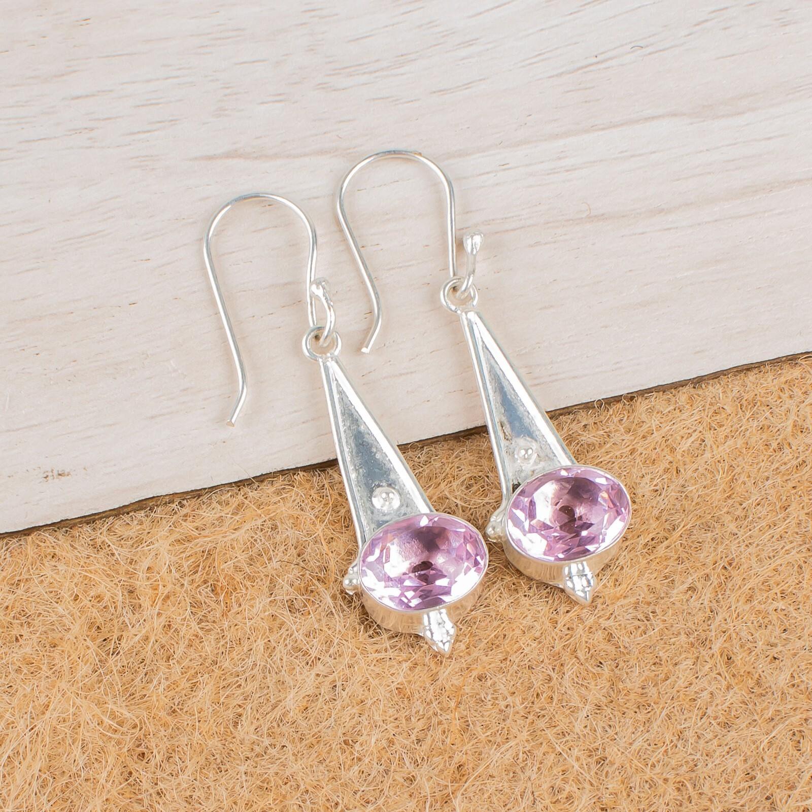 Morganite Gemstone 925 Sterling Silver Jewelry Drop/Dangle Earrings1.80 For Her EE-50-11
Morganite Gemstone 925 Sterling Silver Jewelry Drop/Dangle Earrings1.80 For Her EE-50-11