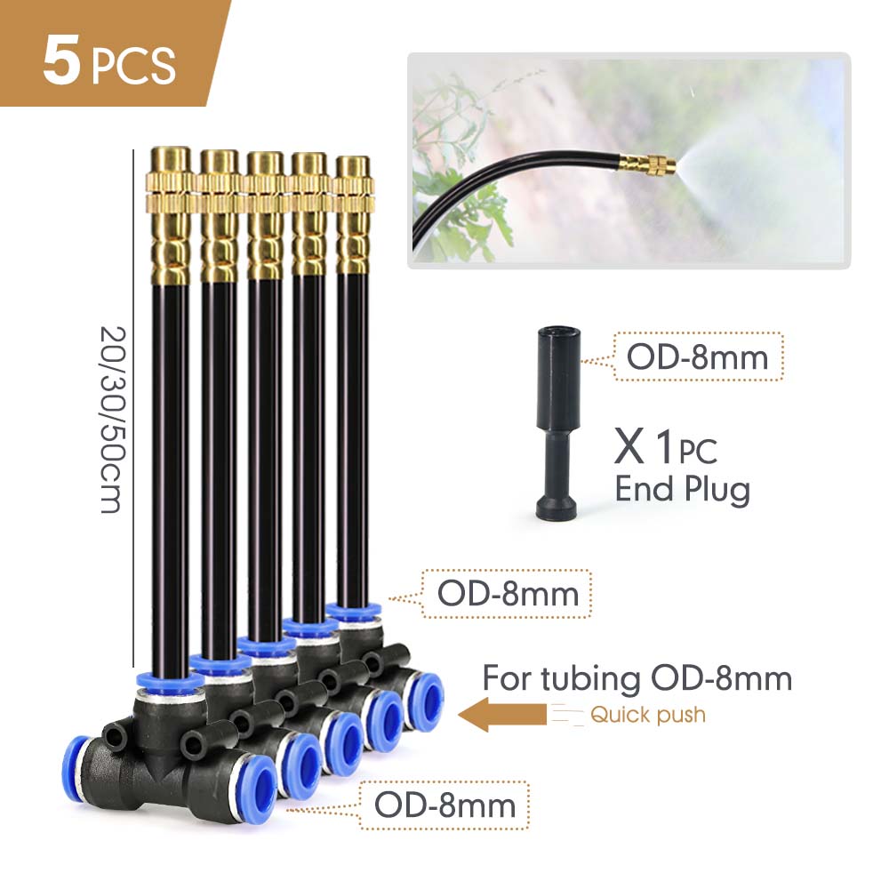 20/30/50cm Flexible Adjustable Atomization Cooling System Brass Nozzle 6/8/10/12/16mm Hose Quick Connector DIY Combination Kit 20cm Nozzle
20/30/50cm Flexible Adjustable Atomization Cooling System Brass Nozzle 6/8/10/12/16mm Hose Quick Connector DIY Combination Kit 20cm Nozzle
