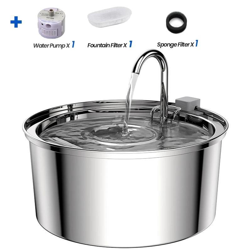 Cat Water Fountain Stainless Steel Pet Automatic Water Feeder USB Electric Mute for Cat Dog Filter Fountain Smart Drinking Bowl 1set&3.2L
Cat Water Fountain Stainless Steel Pet Automatic Water Feeder USB Electric Mute for Cat Dog Filter Fountain Smart Drinking Bowl 1set&3.2L
