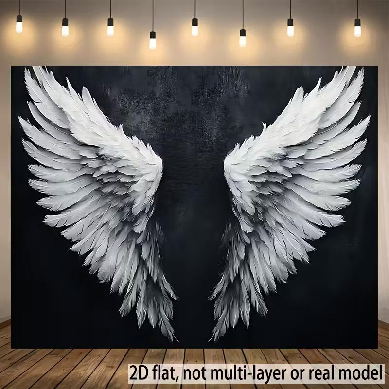 2D Angel Wings Wall Tapestry Bohemian Aesthetic Room Background Cloth 47.2x31.5inch/120*80cm
2D Angel Wings Wall Tapestry Bohemian Aesthetic Room Background Cloth 47.2x31.5inch/120*80cm