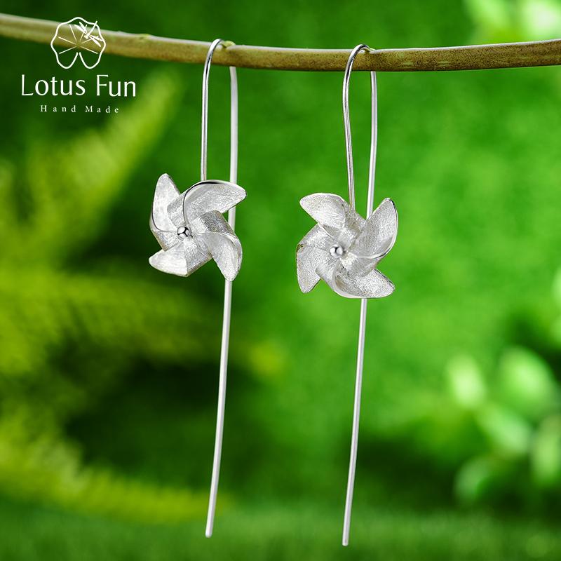 Lotus Fun креативные вращающиеся ветряные мельницы висячие серьги из настоящего стерлингового серебра 925 пробы ручной работы дизайнерские ювелирные серьги для женщин
Lotus Fun креативные вращающиеся ветряные мельницы висячие серьги из настоящего стерлингового серебра 925 пробы ручной работы дизайнерские ювелирные серьги для женщин