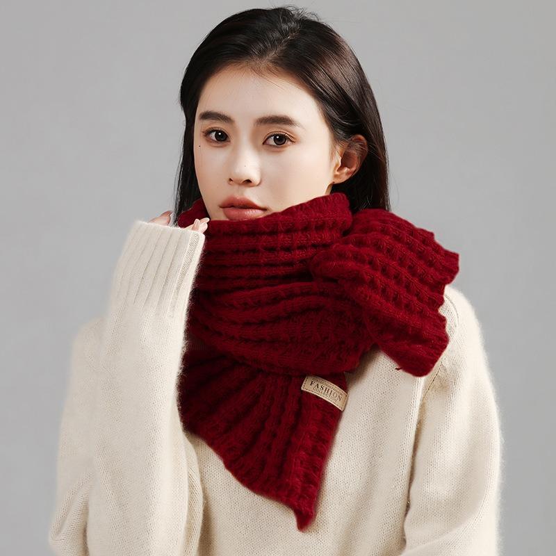 Женский мужской теплый длинный шарф, вязаный толстый крючком, шаль, зимний теплый шарф для шеи вино красного
Женский мужской теплый длинный шарф, вязаный толстый крючком, шаль, зимний теплый шарф для шеи вино красного