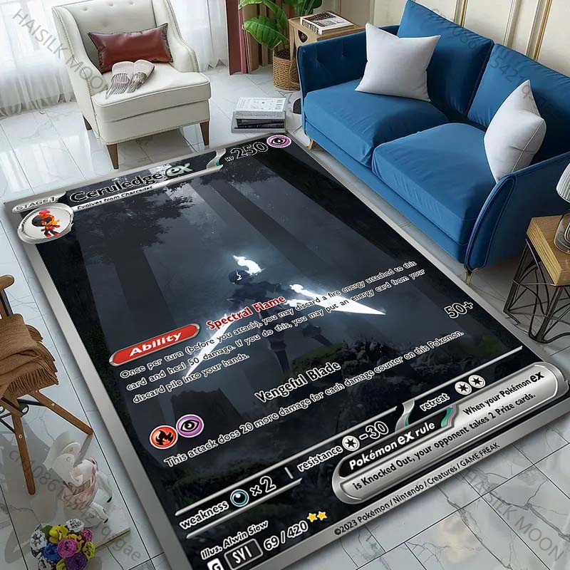 Pokemon Ceruledge Cards Print Carpet for Living Room Bedroom Kid s Room Home Decor Area Rug Sofa Cloakroom Play Mat for Gifts 40x60cm
Pokemon Ceruledge Cards Print Carpet for Living Room Bedroom Kid s Room Home Decor Area Rug Sofa Cloakroom Play Mat for Gifts 40x60cm