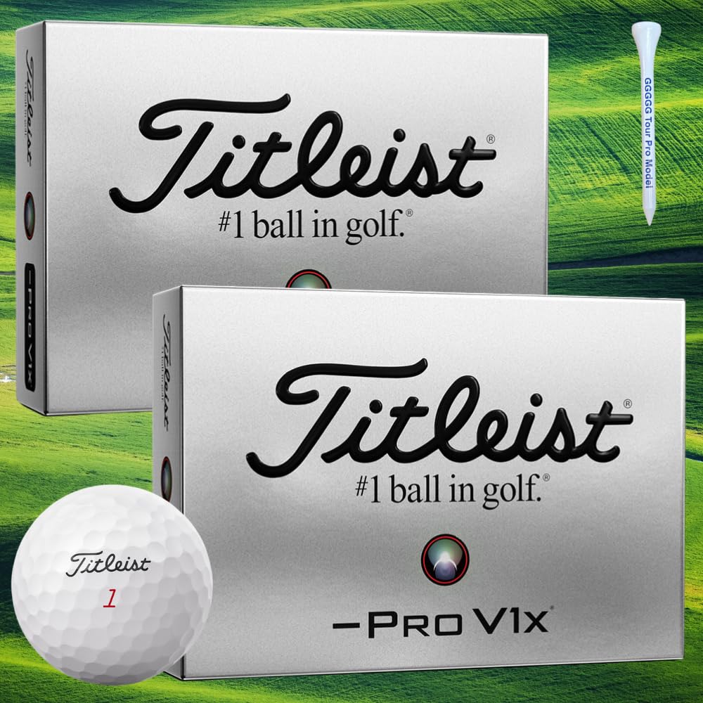 Titleist Pro V1x Left Dash ProV1x LEFT DASH Golf Balls 2 Dozen 24 Balls Our Original Wood Tee
Titleist Pro V1x Left Dash ProV1x LEFT DASH Golf Balls 2 Dozen 24 Balls Our Original Wood Tee