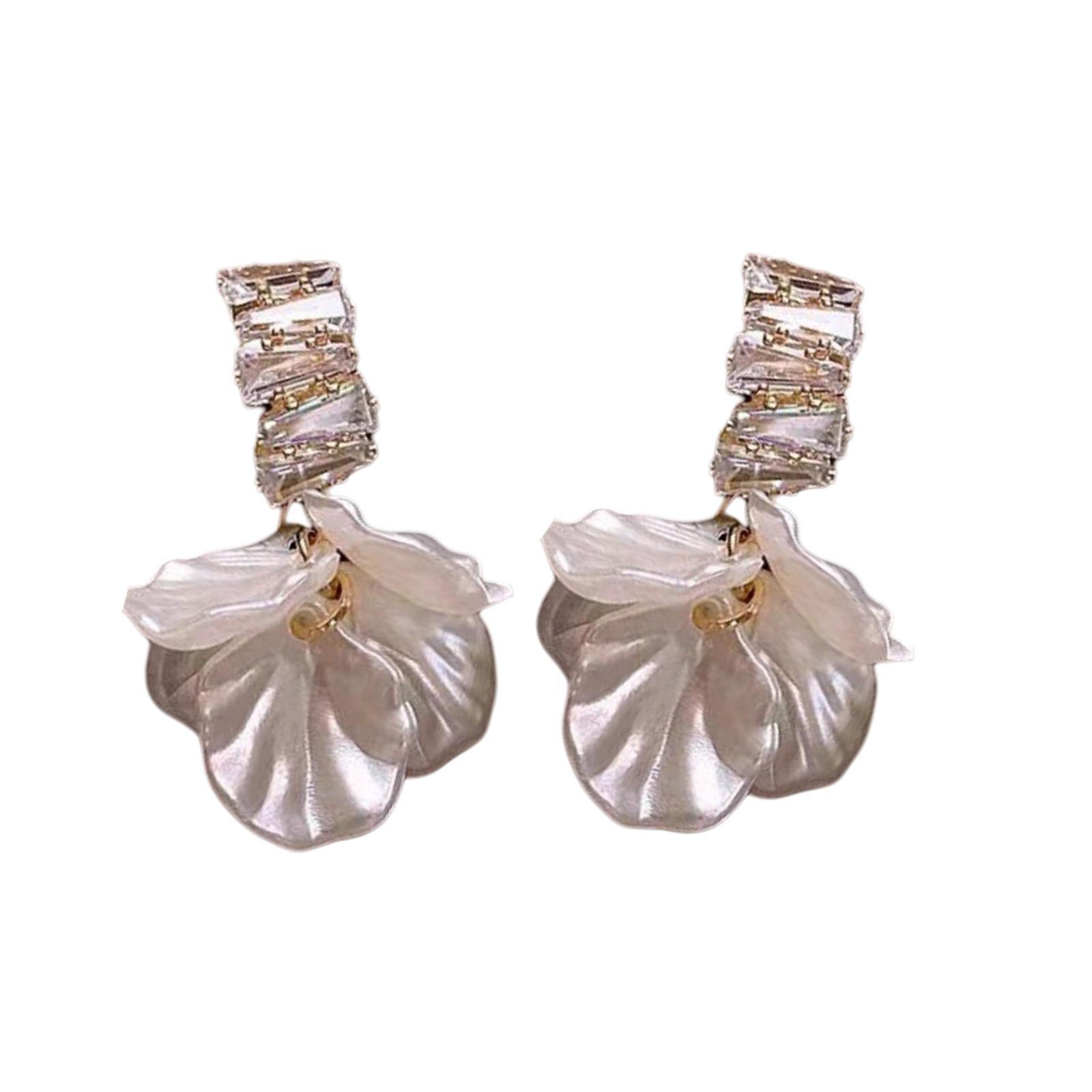 Элегантные серьги с кисточками из лепестков цветов из искусственной ракушки и стразами, украшение для женщин, свадебные и праздничные принадлежности
Элегантные серьги с кисточками из лепестков цветов из искусственной ракушки и стразами, украшение для женщин, свадебные и праздничные принадлежности