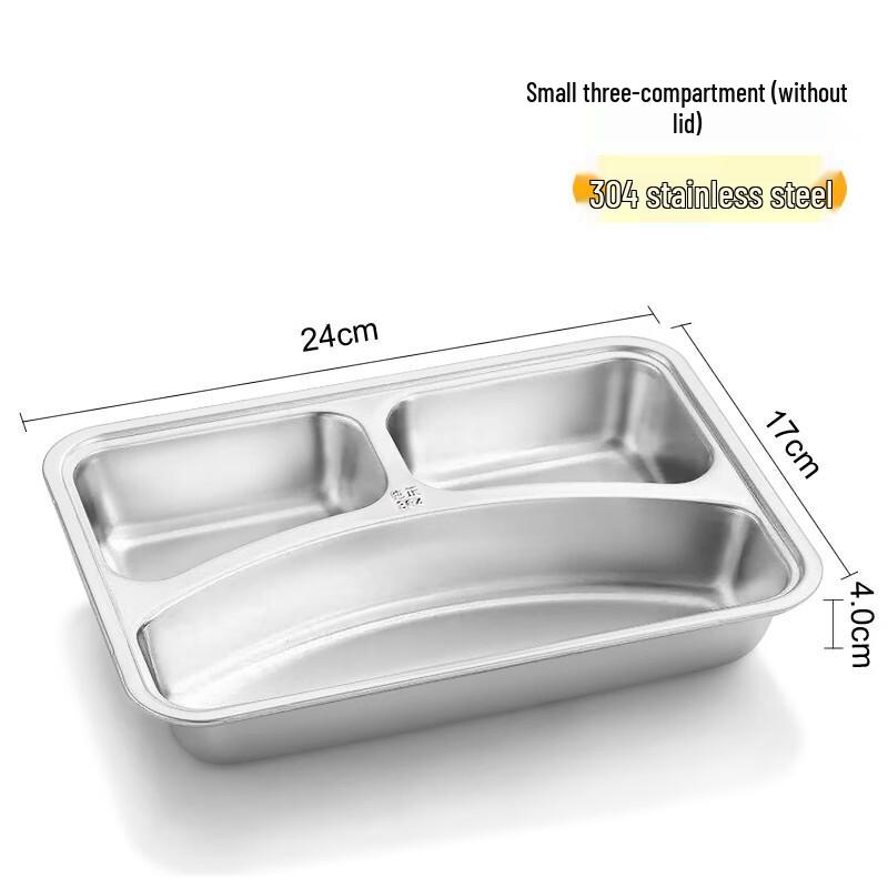 YunDuo 304 Stainless Steel 3-Compartment Meal Tray
YunDuo 304 Stainless Steel 3-Compartment Meal Tray