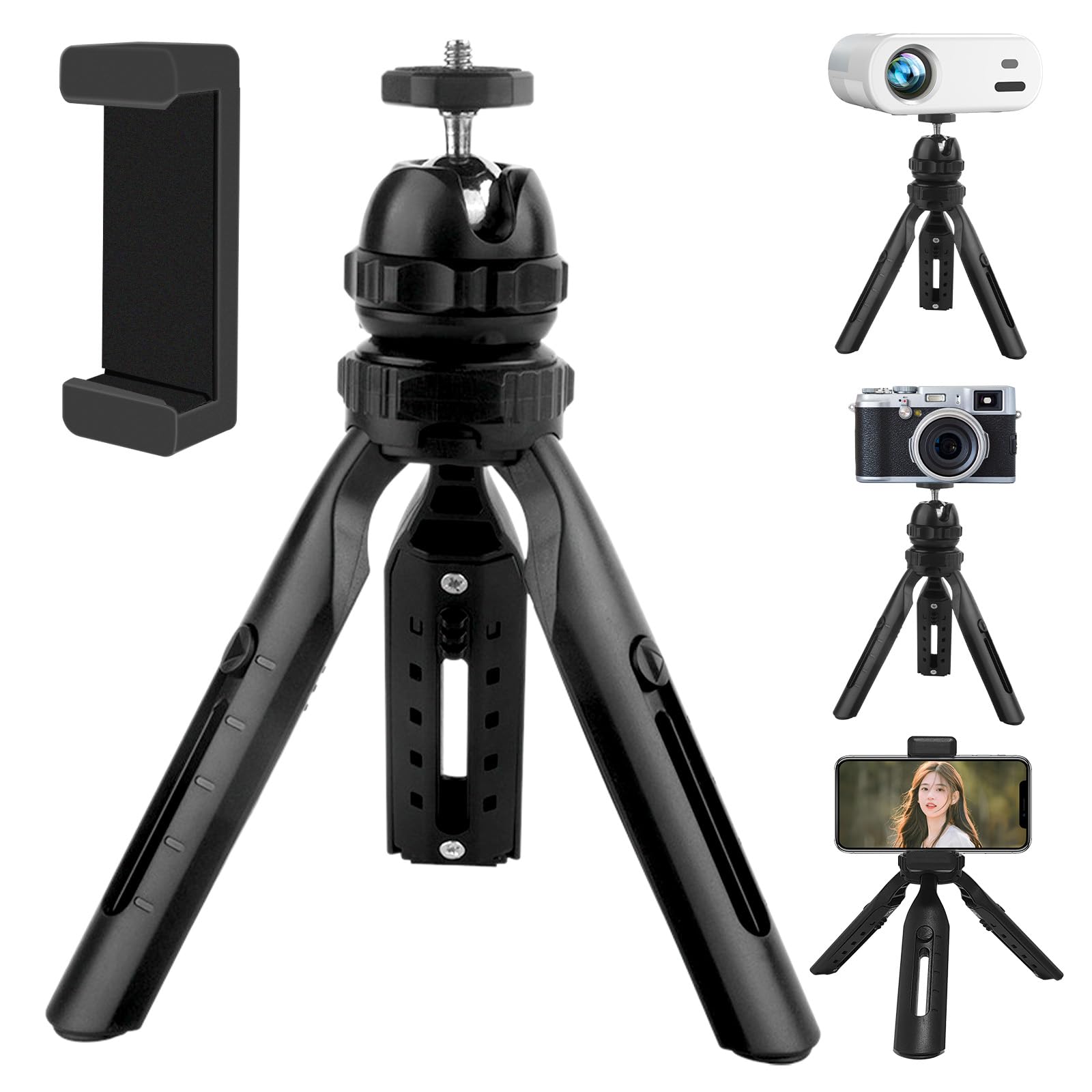 YOWHICK tripod for inch M6 5 steps tabletop mini free 360 degree lightweight easy to video 8 tripod compatible with mirrorless projectors/cameras, 1/4
YOWHICK tripod for inch M6 5 steps tabletop mini free 360 degree lightweight easy to video 8 tripod compatible with mirrorless projectors/cameras, 1/4