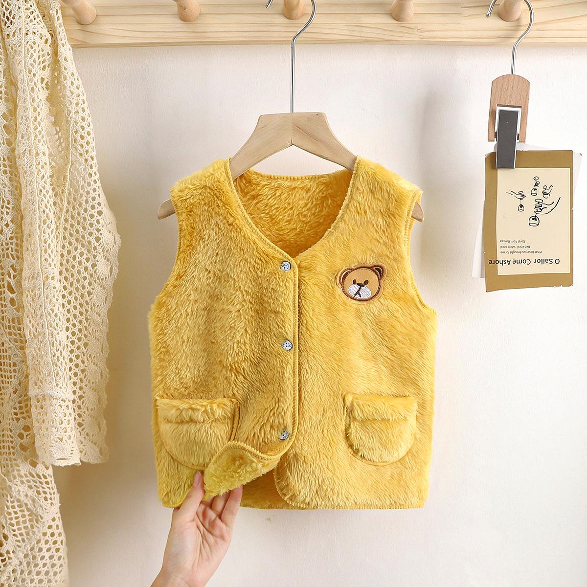 Children s Double-Sided Coral Fleece Vest - Unisex Baby Korean Style, Warm Velvet Flannel Cape for Spring and Autumn 80cm (for 60-70cm height)
Children s Double-Sided Coral Fleece Vest - Unisex Baby Korean Style, Warm Velvet Flannel Cape for Spring and Autumn 80cm (for 60-70cm height)