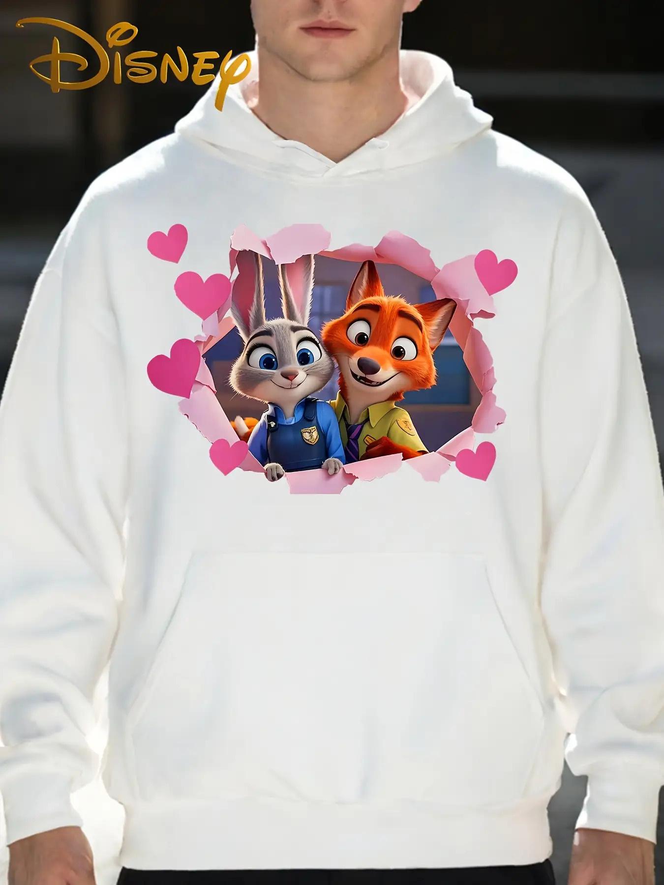 Disney Hannah Hopps&Nick Wilder Couple Hoodie with Romantic and Cute Print and Pocket, Loose Fit Unisex Pullover 2XL
Disney Hannah Hopps&Nick Wilder Couple Hoodie with Romantic and Cute Print and Pocket, Loose Fit Unisex Pullover 2XL