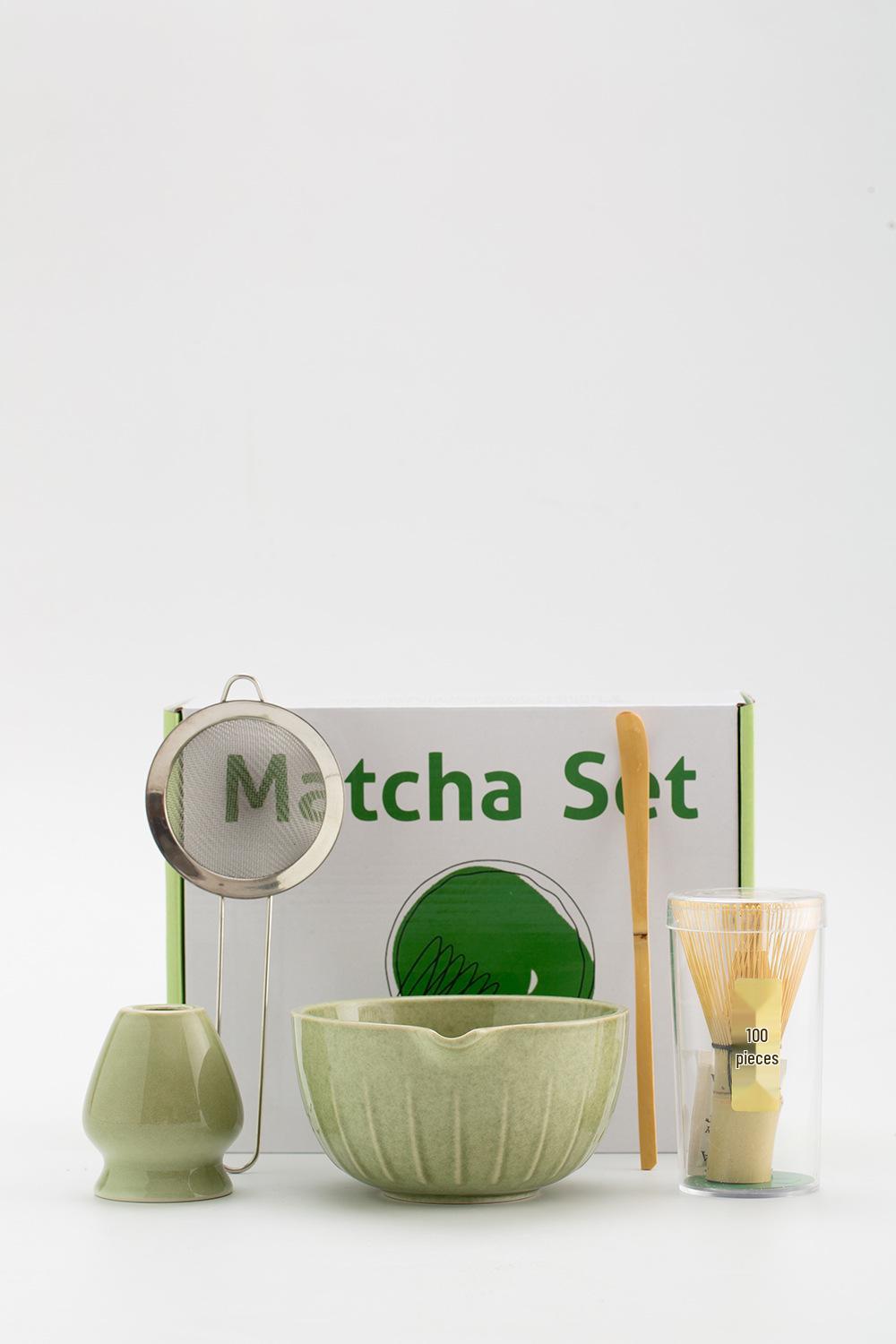 Ceramic Matcha Tea Ceremony Set with Whisk & Holder 5-Piece Set
Ceramic Matcha Tea Ceremony Set with Whisk & Holder 5-Piece Set