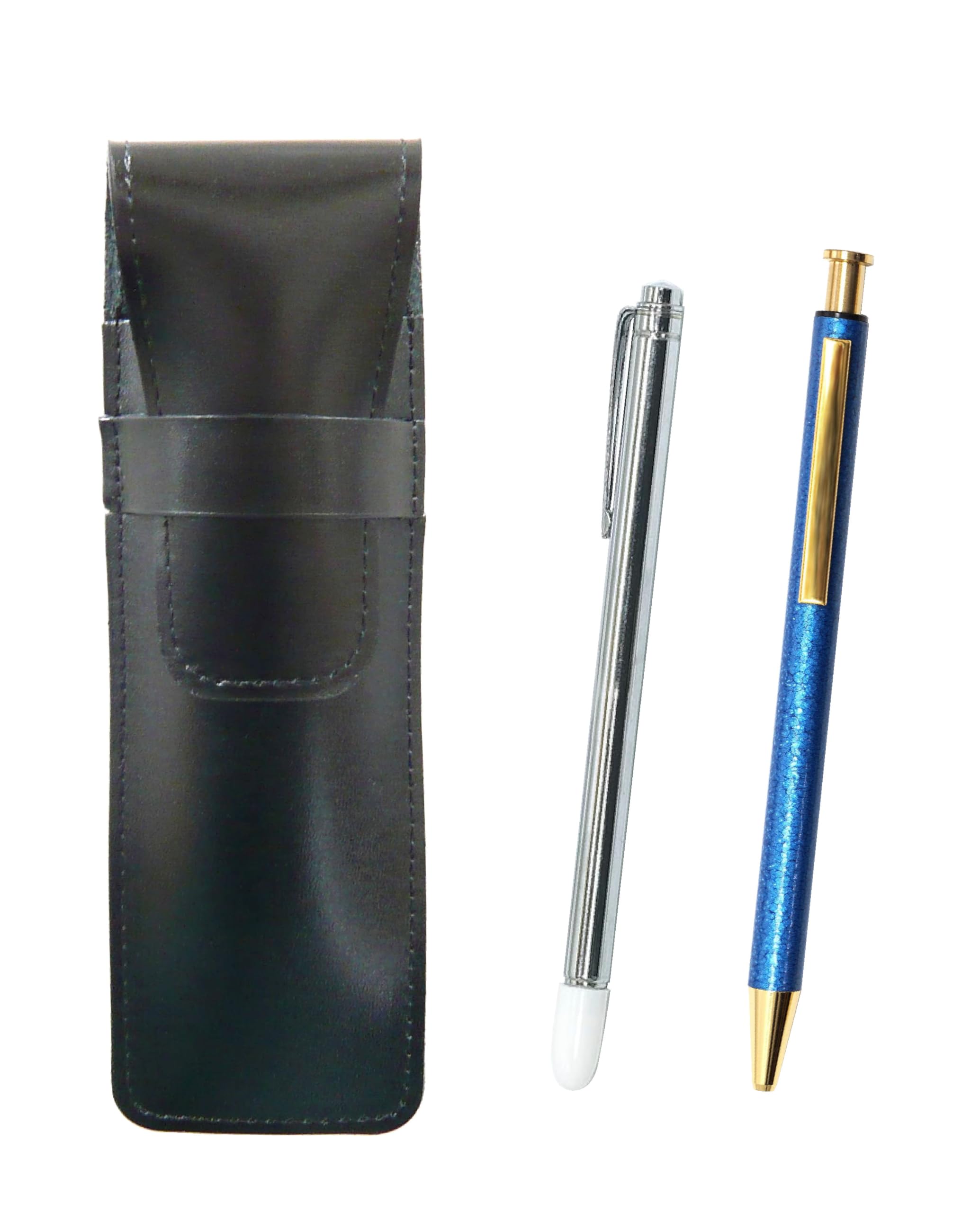 Slim cowhide pencil case metal indicator stick and all metal lizard knock type ballpoint pen blue black, NQ26, painting, set, ASB-701S-NQ26B-L
Slim cowhide pencil case metal indicator stick and all metal lizard knock type ballpoint pen blue black, NQ26, painting, set, ASB-701S-NQ26B-L