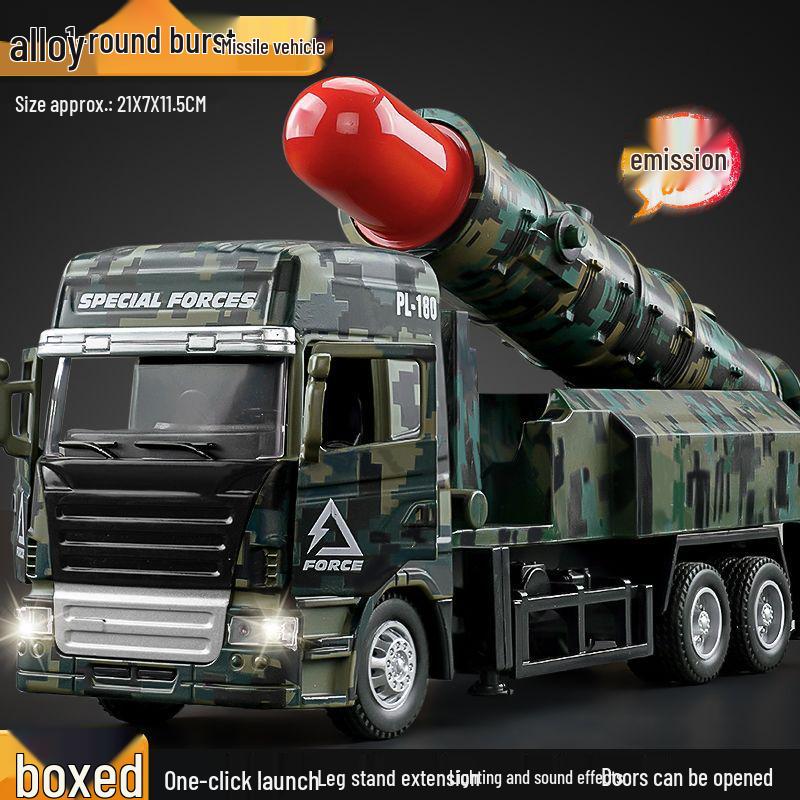Большой игрушечный танк-ракетоносец из сплава: Модель ракеты для запуска для детей
Большой игрушечный танк-ракетоносец из сплава: Модель ракеты для запуска для детей