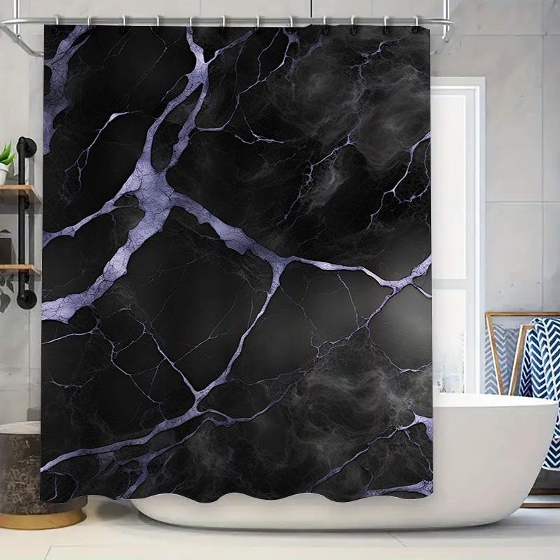 Luxury Marble Shower Curtain Black White Floral Design Bath Decor With Rod Polyester Fabric Waterproof Home Bathroom Accessories W60H190(CM)-1 Pcs
Luxury Marble Shower Curtain Black White Floral Design Bath Decor With Rod Polyester Fabric Waterproof Home Bathroom Accessories W60H190(CM)-1 Pcs