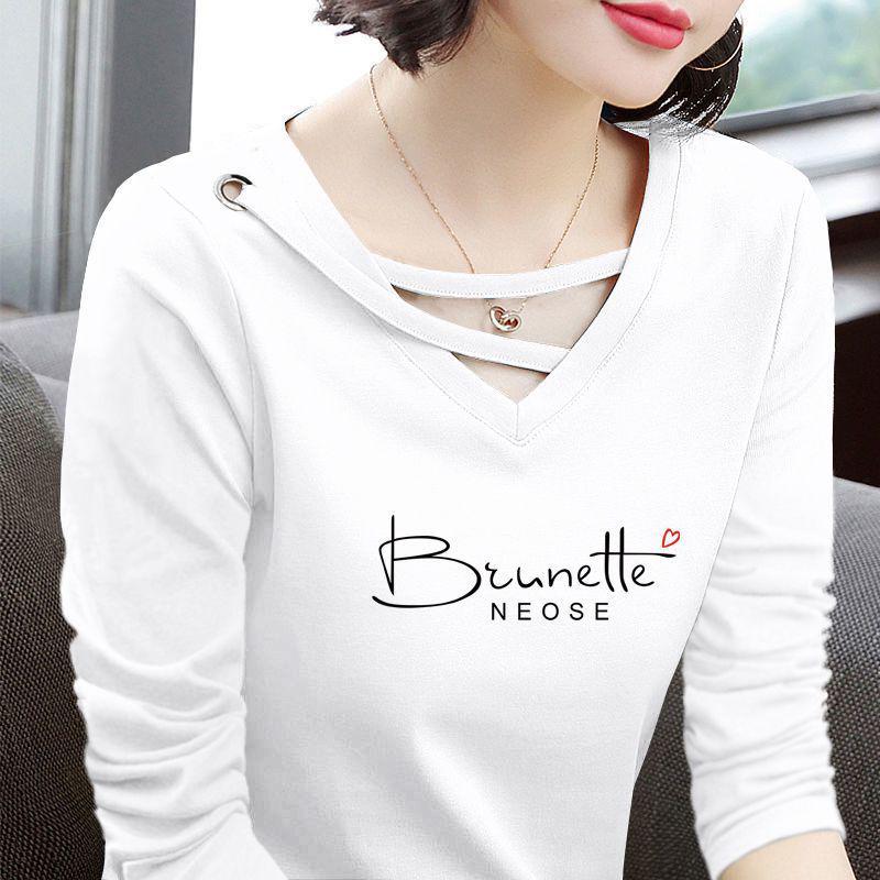 Women’s Designer Pure Cotton Long-Sleeve T-Shirt: Stylish Spring/Autumn Base Layer Top 4XL (145-165 lbs suggestion)
Women’s Designer Pure Cotton Long-Sleeve T-Shirt: Stylish Spring/Autumn Base Layer Top 4XL (145-165 lbs suggestion)