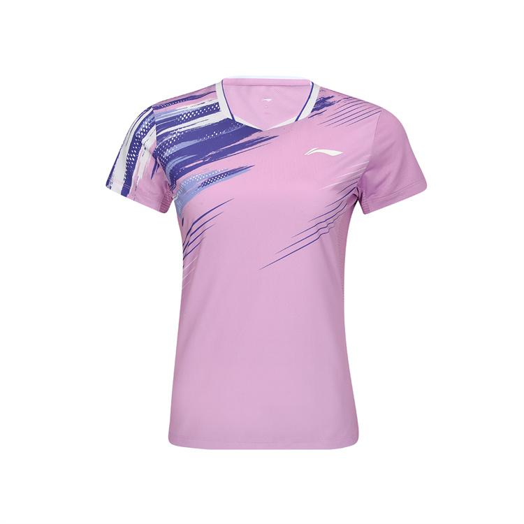 Li Ning Серия Бадминтон Принт Граффити Буквы V-образный вырез Футболка с коротким рукавом Женские топы Светло-голубой Фиолетовый AAYV048-4 L
Li Ning Серия Бадминтон Принт Граффити Буквы V-образный вырез Футболка с коротким рукавом Женские топы Светло-голубой Фиолетовый AAYV048-4 L