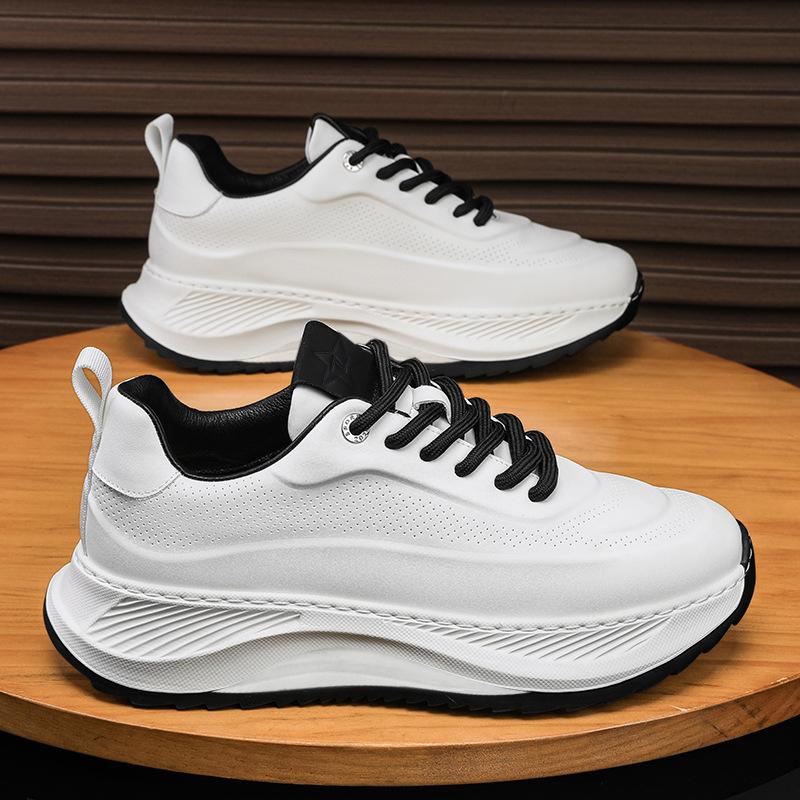 Men s shoes 2024 autumn and winter large size leather sports and leisure shoes Korean version heightening dad trendy shoes, foreign trade explosion 37
Men s shoes 2024 autumn and winter large size leather sports and leisure shoes Korean version heightening dad trendy shoes, foreign trade explosion 37