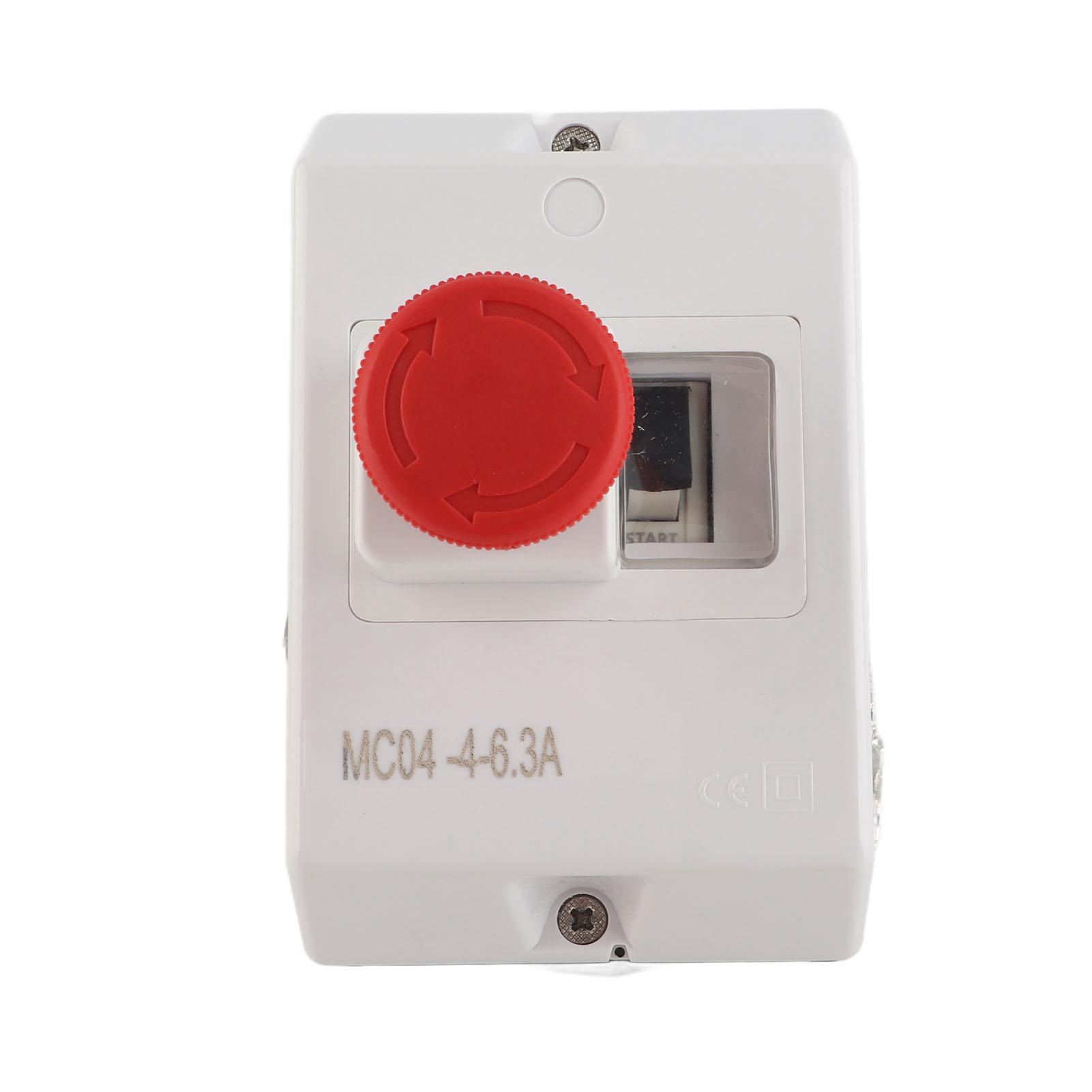 Motor Protector Waterproof Motor Circuit Breaker with Emergency Stop Knob 46.3A 230V 240V 400V
Motor Protector Waterproof Motor Circuit Breaker with Emergency Stop Knob 46.3A 230V 240V 400V