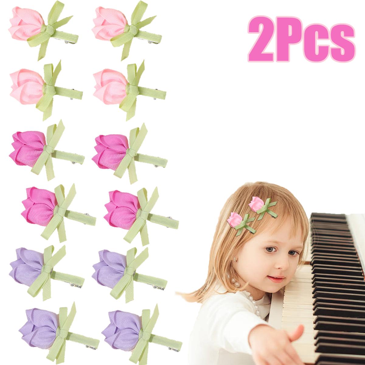 2Pcs Tulip Floral Hair Clips 3D Flower Ribbon Bow Hairpin Korean Style Spring Sweet Baby Girl Children Hair Accessories Headwear
2Pcs Tulip Floral Hair Clips 3D Flower Ribbon Bow Hairpin Korean Style Spring Sweet Baby Girl Children Hair Accessories Headwear