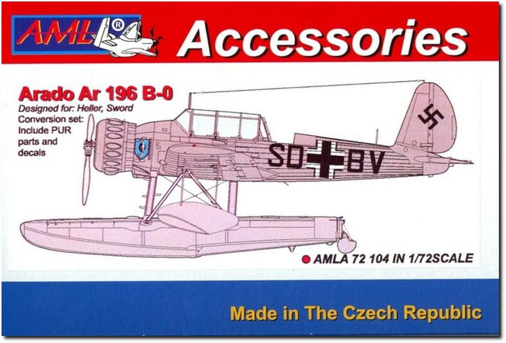 AML Arado набор для модификации поплавкового самолета детали для пластиковой модели AMLA72104 1/72 Ar196B-0 (один тип) (общее назначение) (самолет)
AML Arado набор для модификации поплавкового самолета детали для пластиковой модели AMLA72104 1/72 Ar196B-0 (один тип) (общее назначение) (самолет)