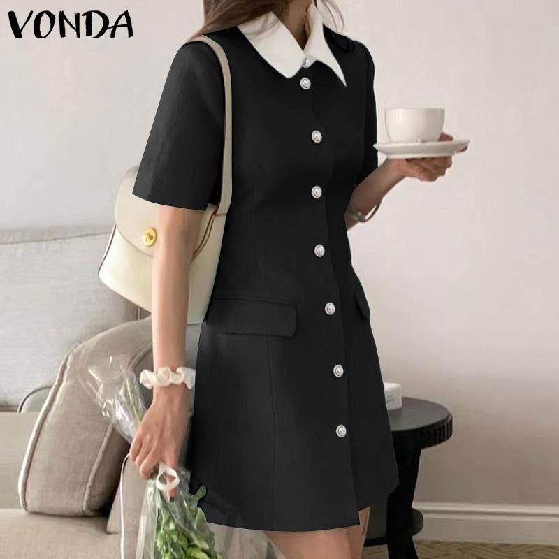 VONDA Женское элегантное офисное платье с коротким рукавом, сшитое из однотонной ткани, приталенное S чёрный
VONDA Женское элегантное офисное платье с коротким рукавом, сшитое из однотонной ткани, приталенное S чёрный